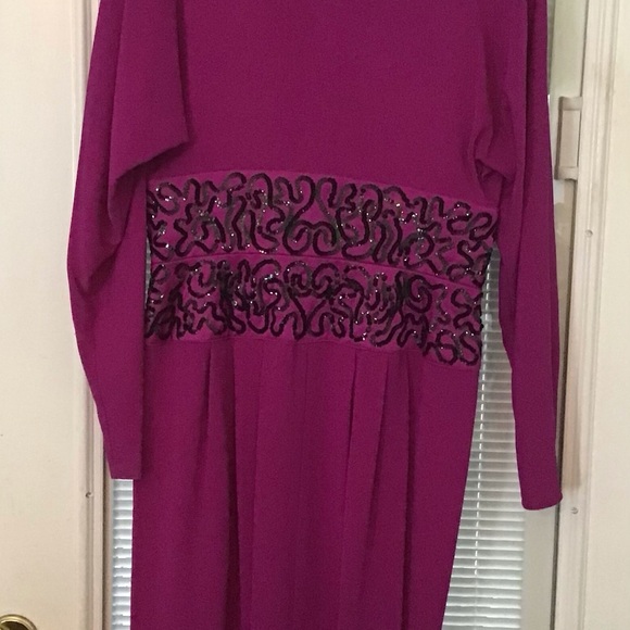 Vintage Daymor Couture Fushia Dress - Picture 2 of 3